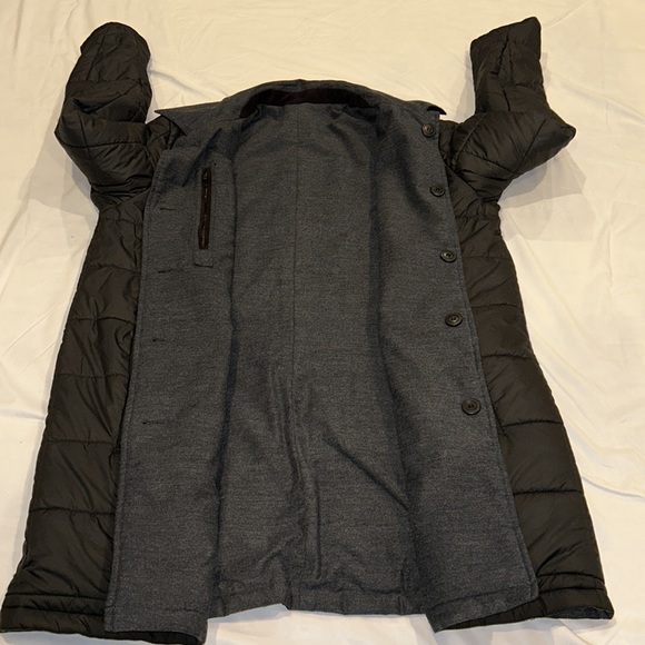 Vince Camuto Reversible Men’s Quilted/Cotton Blend Button Up Top Coat Size XL - Picture 11 of 16